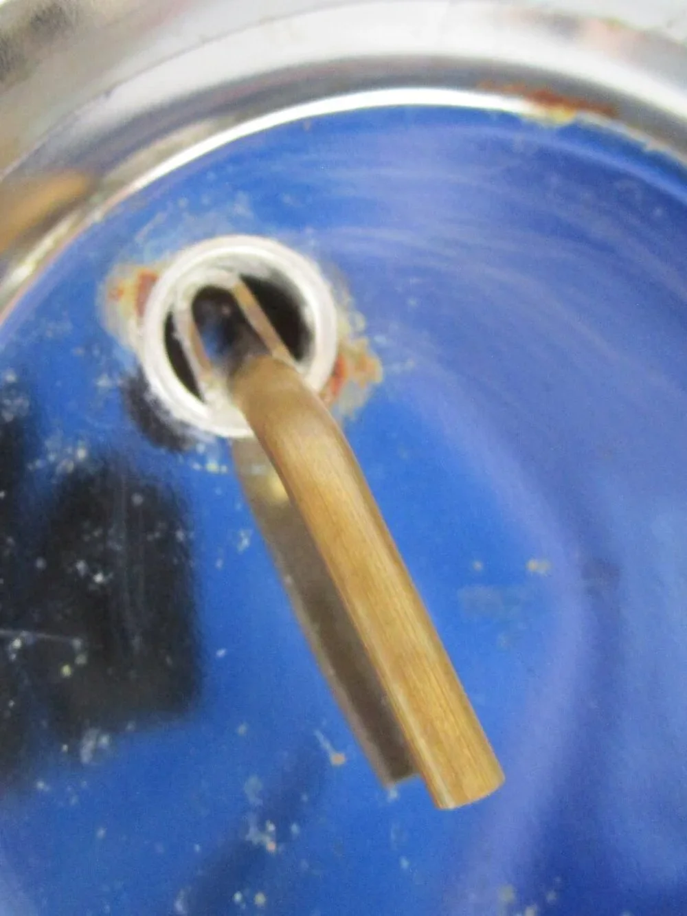 vintage optic swirl glass cocktail shaker